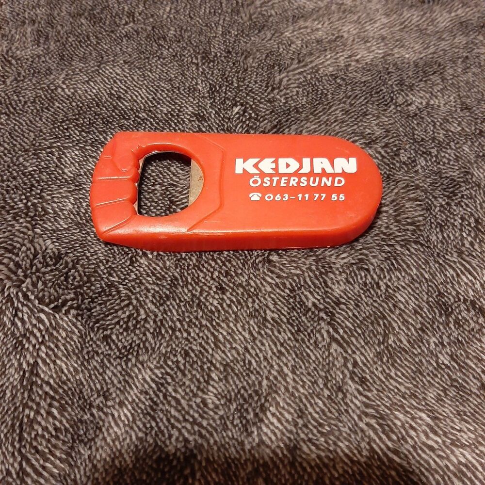 Vintage Bottle Opener Barware Novelty Red Bar Beer Kedjan Ostersund
